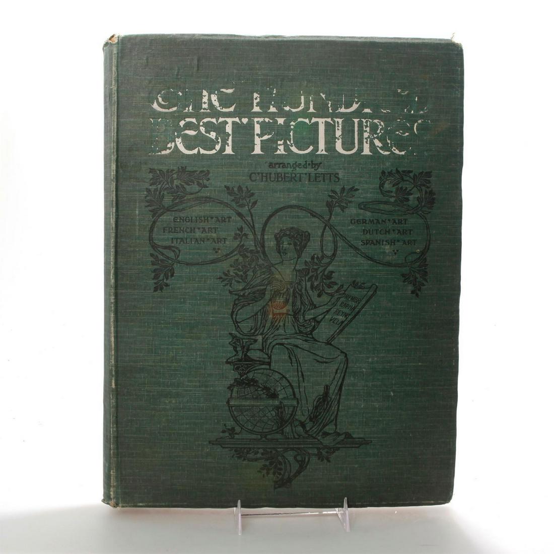 ANTIQUE VICTORIAN BOOK, THE HUNDRED BEST PICTURES (1 of 4)