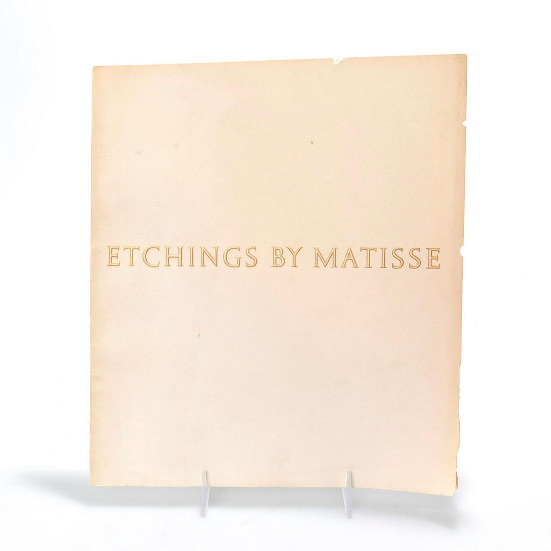 BOOK, ETCHINGS BY MATISSE (1 of 4)