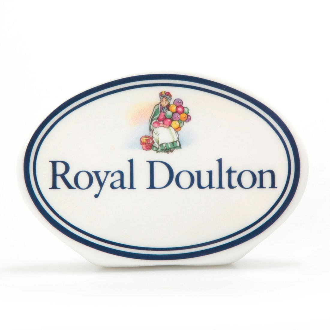 ROYAL DOULTON OVAL SHAPED DEALER TABLE DISPLAY PLAQUE (1 of 4)