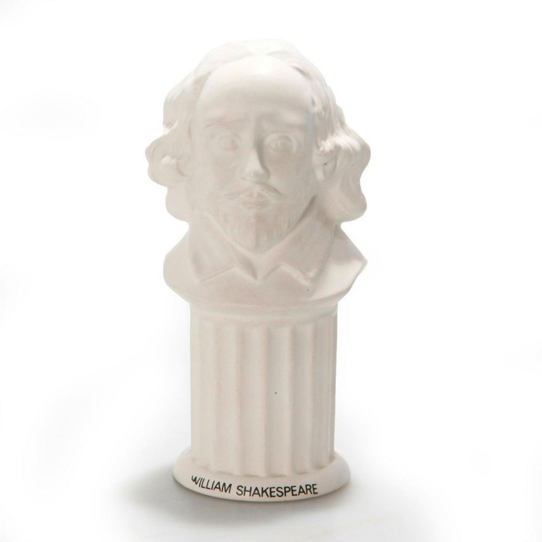BESWICK GLAZED CERAMIC WILLIAM SHAKESPEARE BUST STATUE (1 of 3)