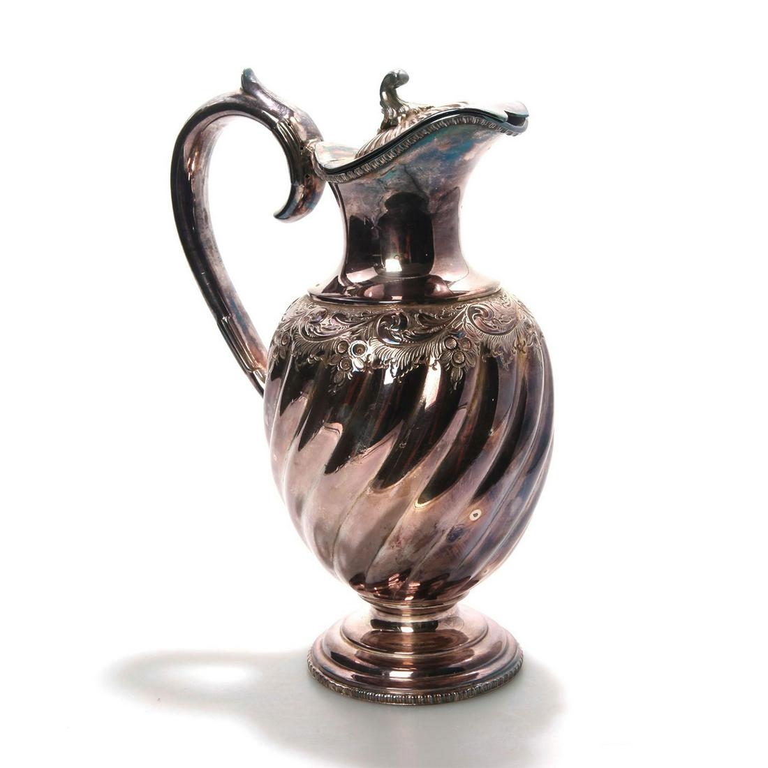 ANTIQUE SILVER PLATED TEAPOT (1 of 6)