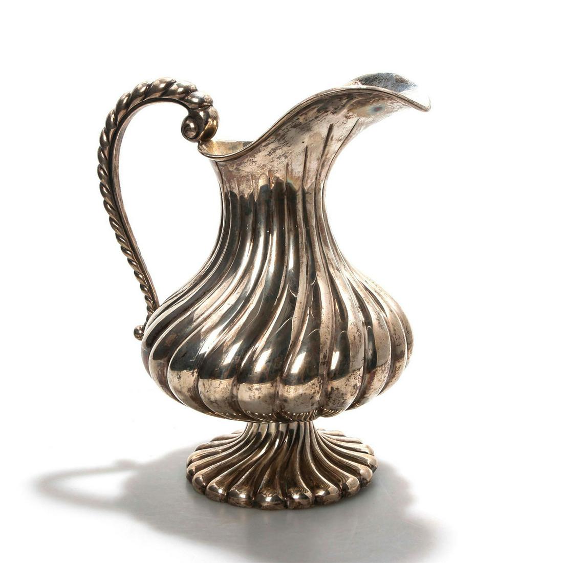 ANTIQUE SILVER PLATED PITCHER (1 of 3)