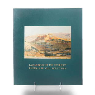 BOOK, ESSAY: LOCKWOOD DE FOREST PLEIN AIR OIL SKETCHES: Soft cover 64 pp. Dozens of illustrations. #LockwoodDeForest #PleinAirOilSketches #AmericanImpressionism Issued: 2001 Dimensions: 9.5"L x 8.5"W Manufacturer: Richard York Gallery Country of