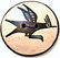 ONE 20TH CENTURY ZIA POTTERY ROAD RUNNER BUTTON