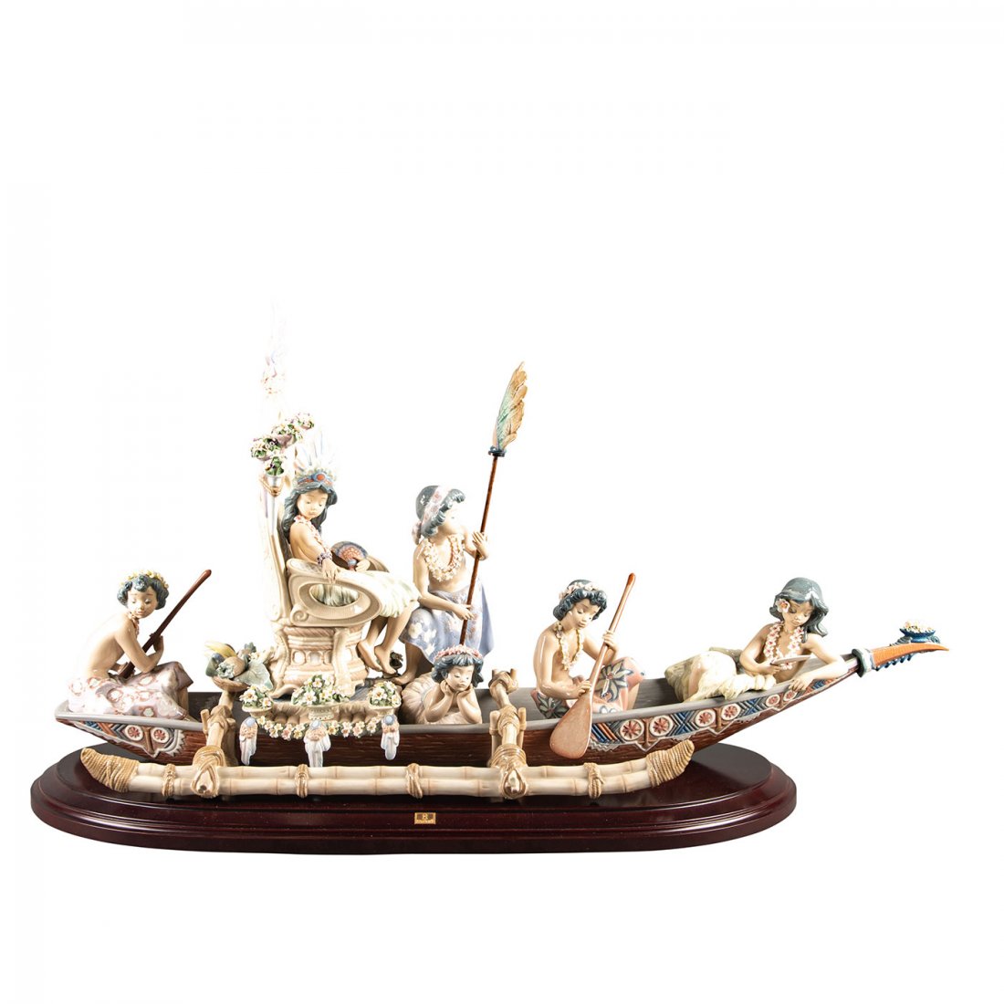 Lladro Figure Group, Hawaiian Ceremony 01001757 (1 of 6)