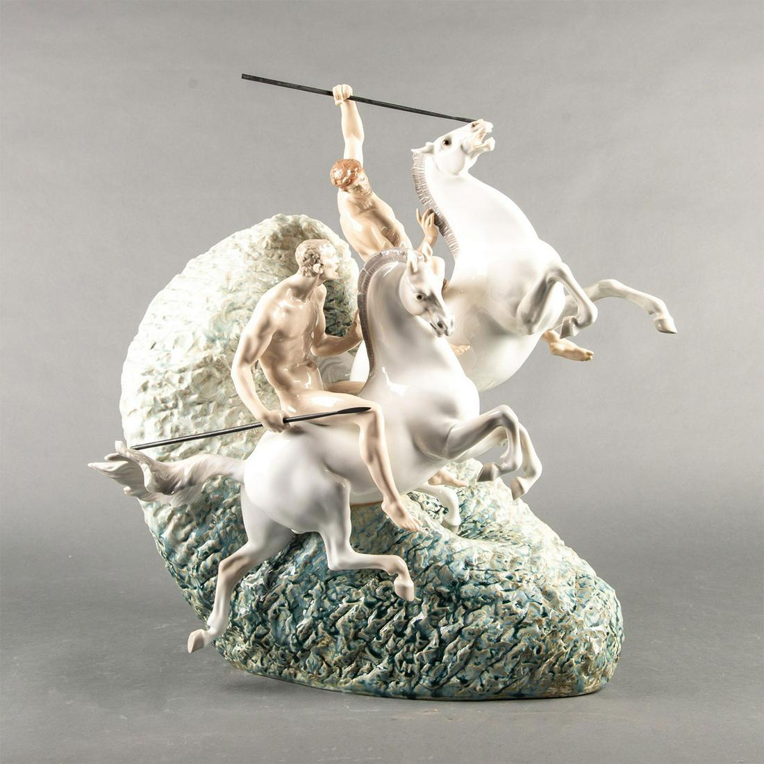 Lladro Lg Figural Group Sculpture, Mounted Warriors (1 of 4)