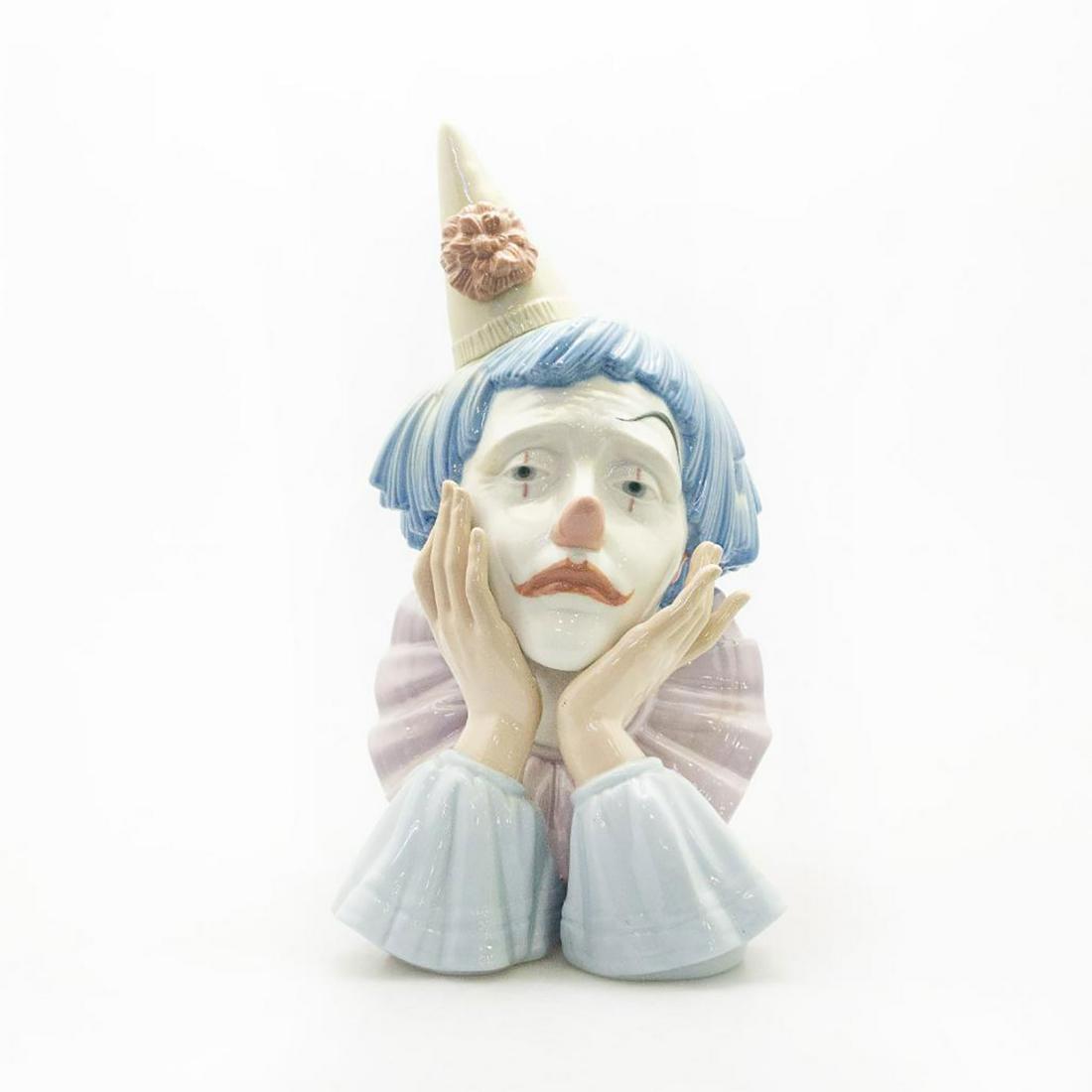 Lladro Bust, Clown Jester 5129, Cabeza De Payaso (1 of 4)