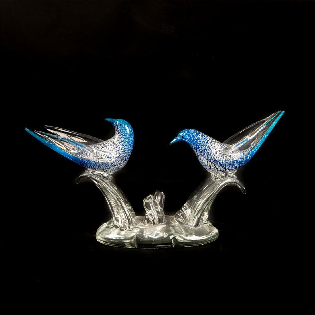 ITALIAN VINTAGE MURANO GLASS PAIR OF LOVE BIRDS (1 of 5)