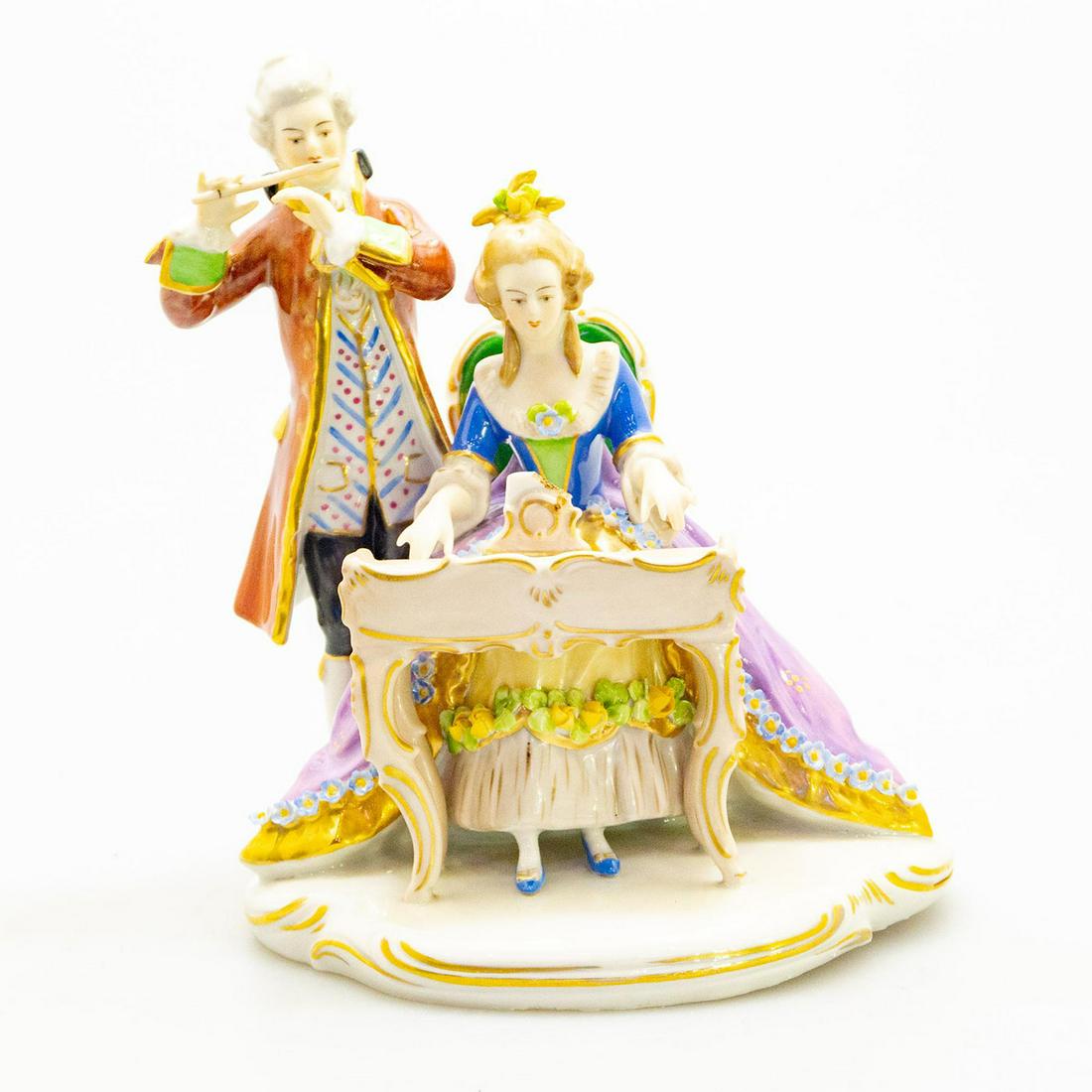German Porcelain Figure Group, Musicians (1 of 4)