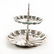 ANTIQUE FB ROGERS SILVER PLATED TWO-TIER SERVING TRAY - 3