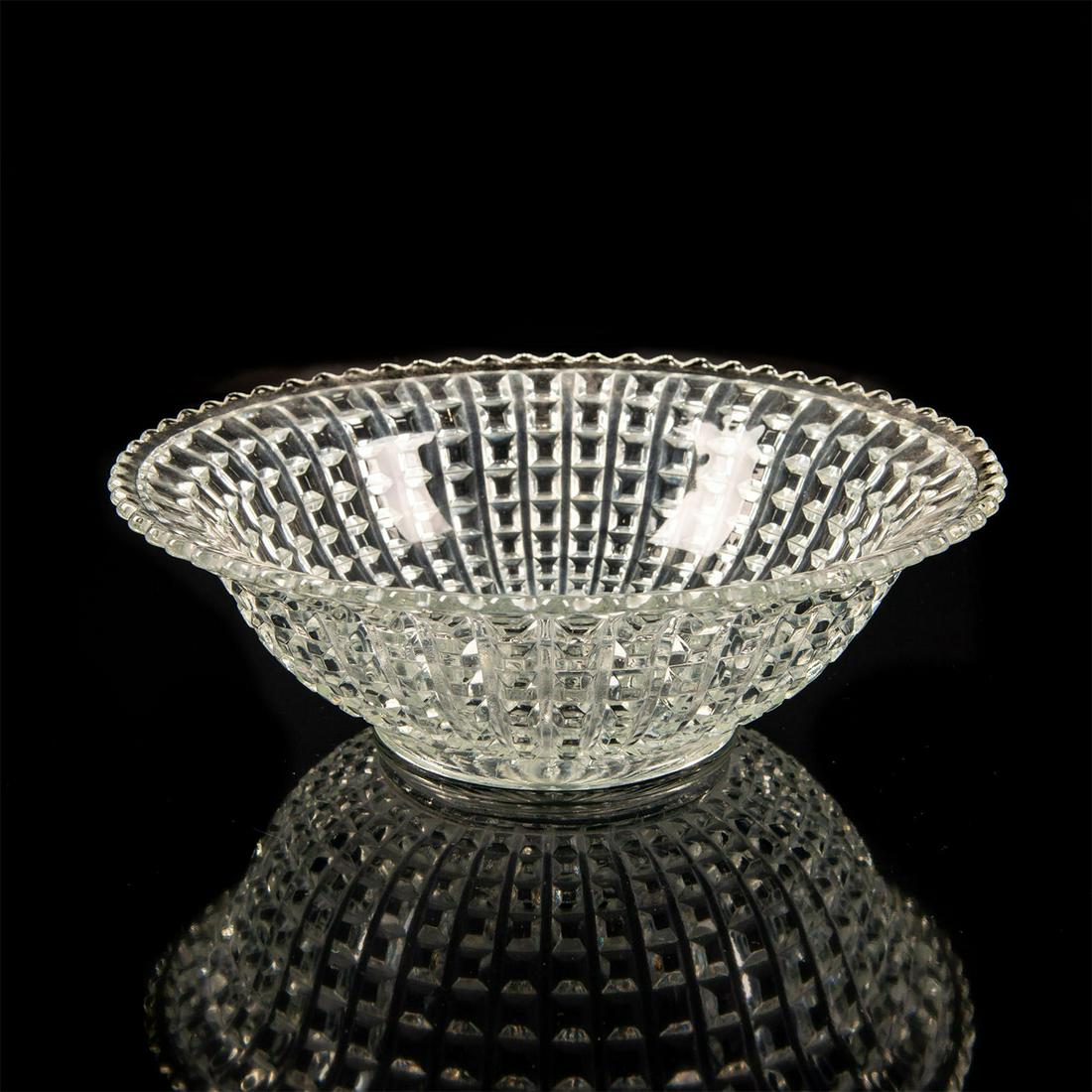 IMPERIAL GLASS COMPANY WAFFLE BLOCK MONTICELLO BOWL (1 of 3)