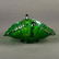 Fenton Glass Green Carnival Glass Handled Bowl - 2