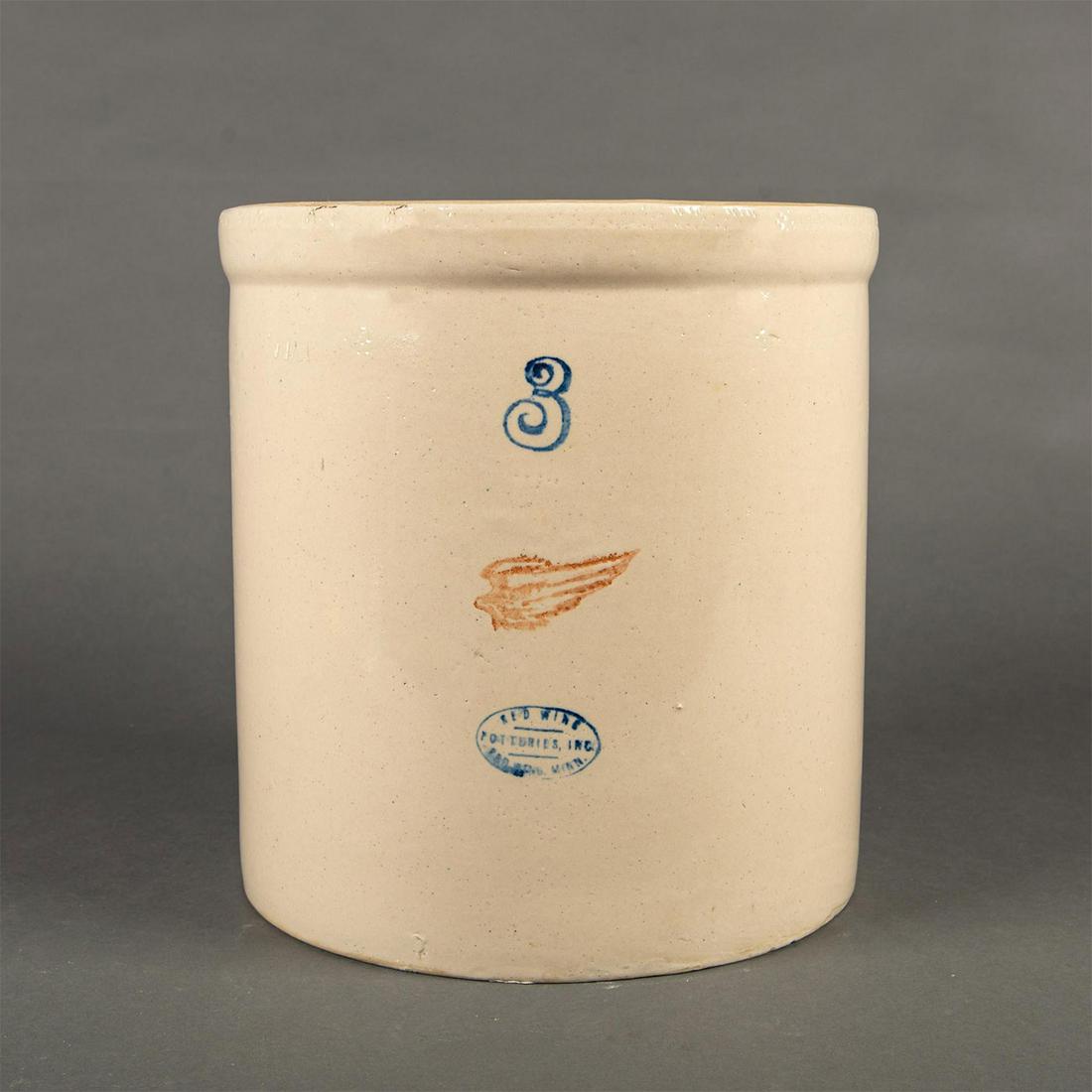 Red Wing Stoneware 3 Gallon Wing Crock (1 of 3)