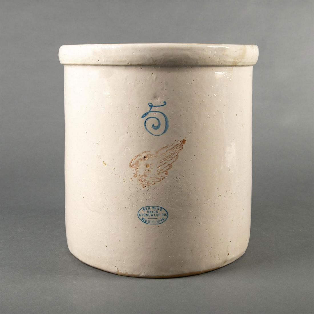 Red Wing Stoneware 5 Gallon Wing Crock (1 of 3)