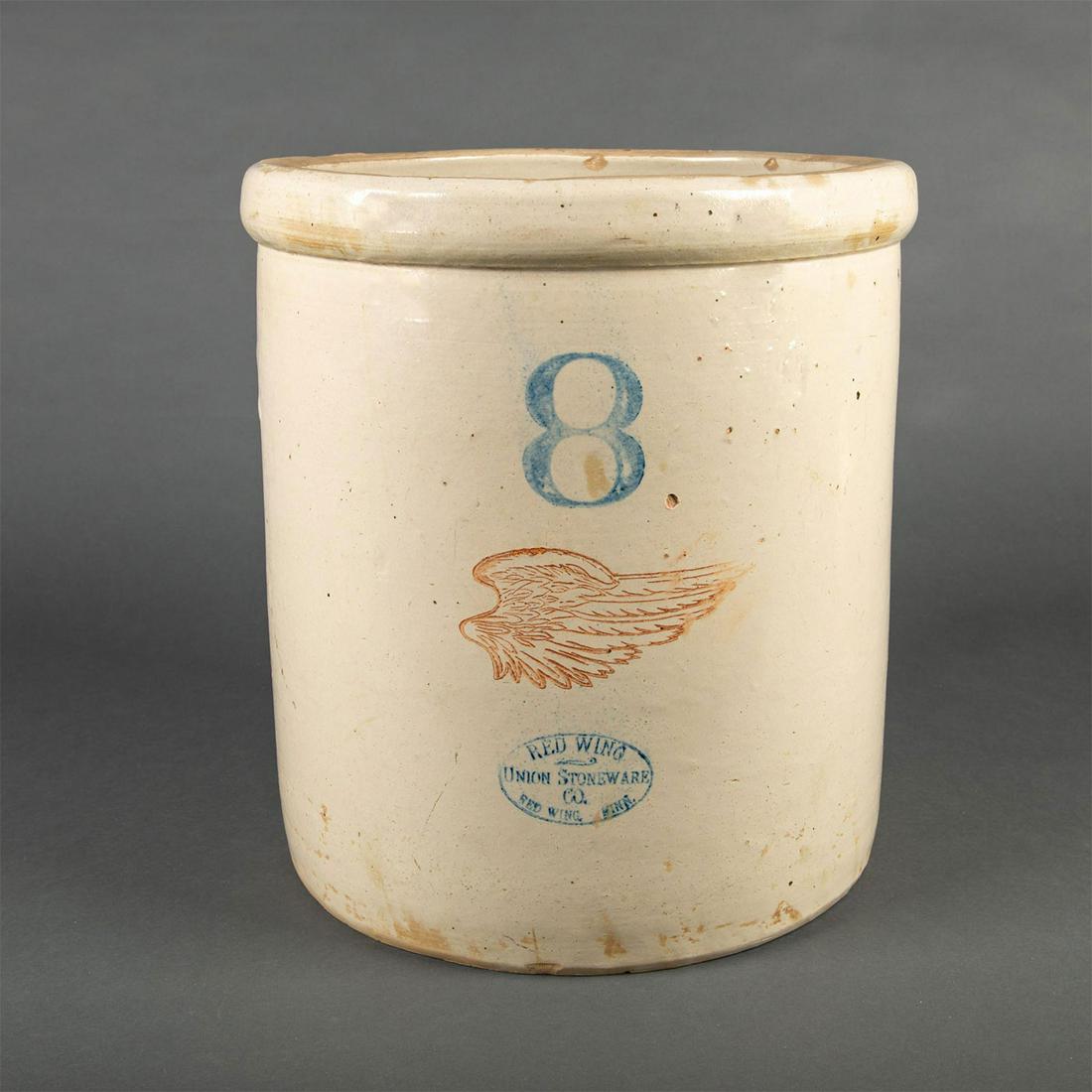 Red Wing Stoneware 8 Gallon Wing Crock (1 of 3)