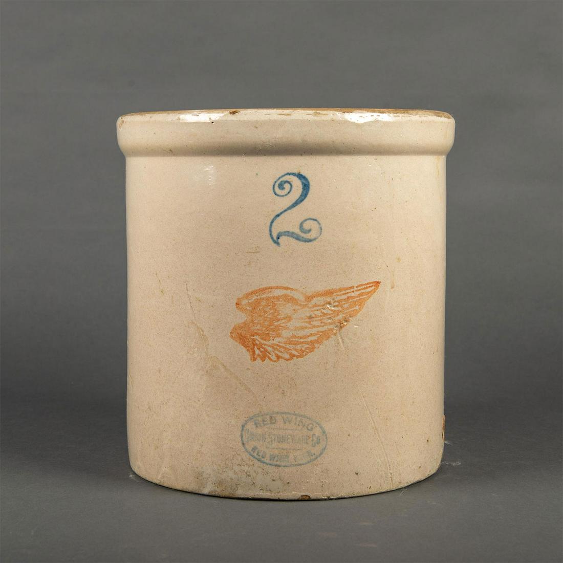 Red Wing Stoneware 2 Gallon Wing Crock (1 of 3)