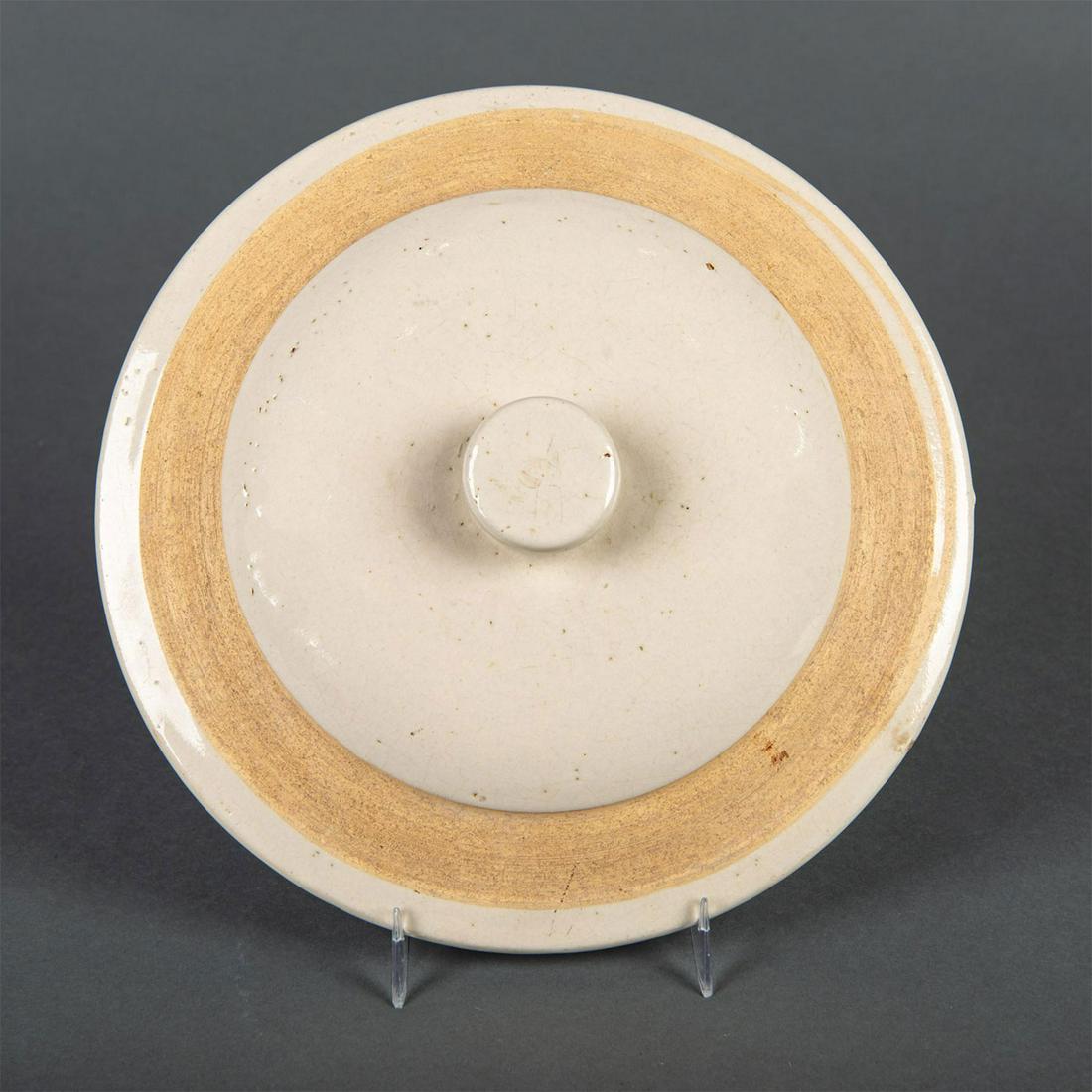 Stoneware 2 Gallon White Crock Lid (1 of 2)