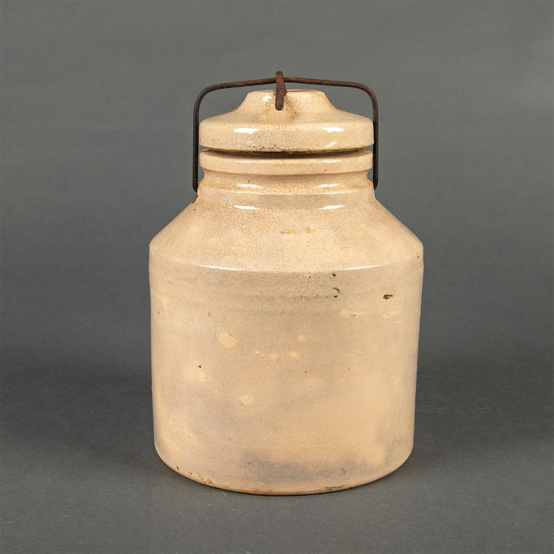 Stoneware Canning Jar with Bail Handle Lid (1 of 3)