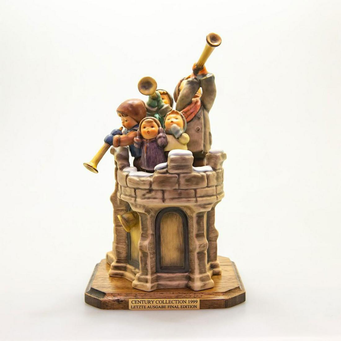 Goebel Hummel Figure, Fanfare 1999: Century Collection 1999; Final Edition. Porcelain; hand painted. Goebel backstamp. Issued: 1999 Dimensions: 11"H x 7"W Manufacturer: Goebel Country of Origin: Germany
