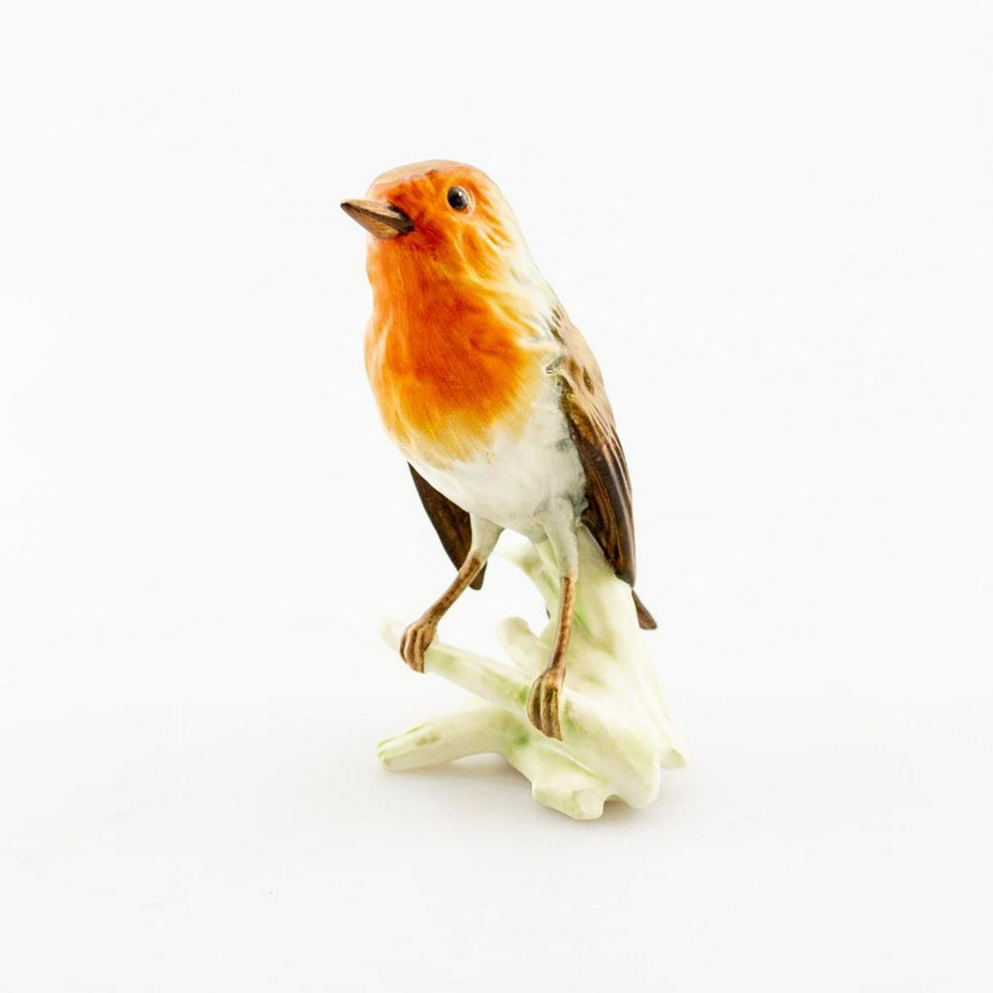 Goebel Hummel Robin Bird Figurine Tmk 5: Goebel / Hummel Robin ('Robin RotkehichenRouge-Gorge' bird (Model Number: CV100). Stamped and marked on the bottom. 5" H. Good condition. #Germany #German #art #decor #Goebel #bird #birdlover #animal