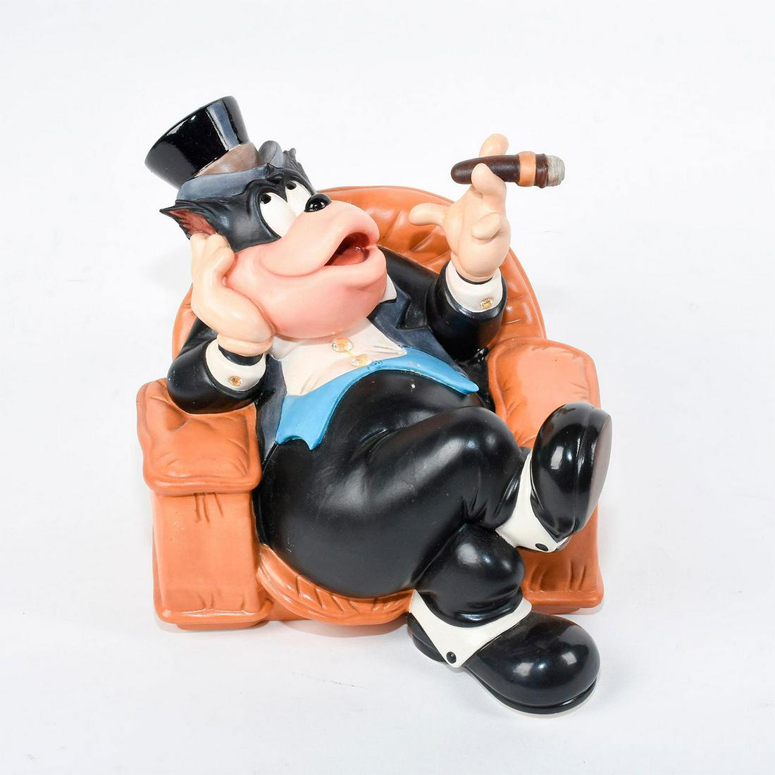 Disney Classics Figurine, Sylvester Macaroni, Symphony: Sylvester Macaroni sits comfortably in his top hat smoking a cigar. Sylvester Macaroni is a character from the 1942 Disney short film 'Symphony Hour'. #disney