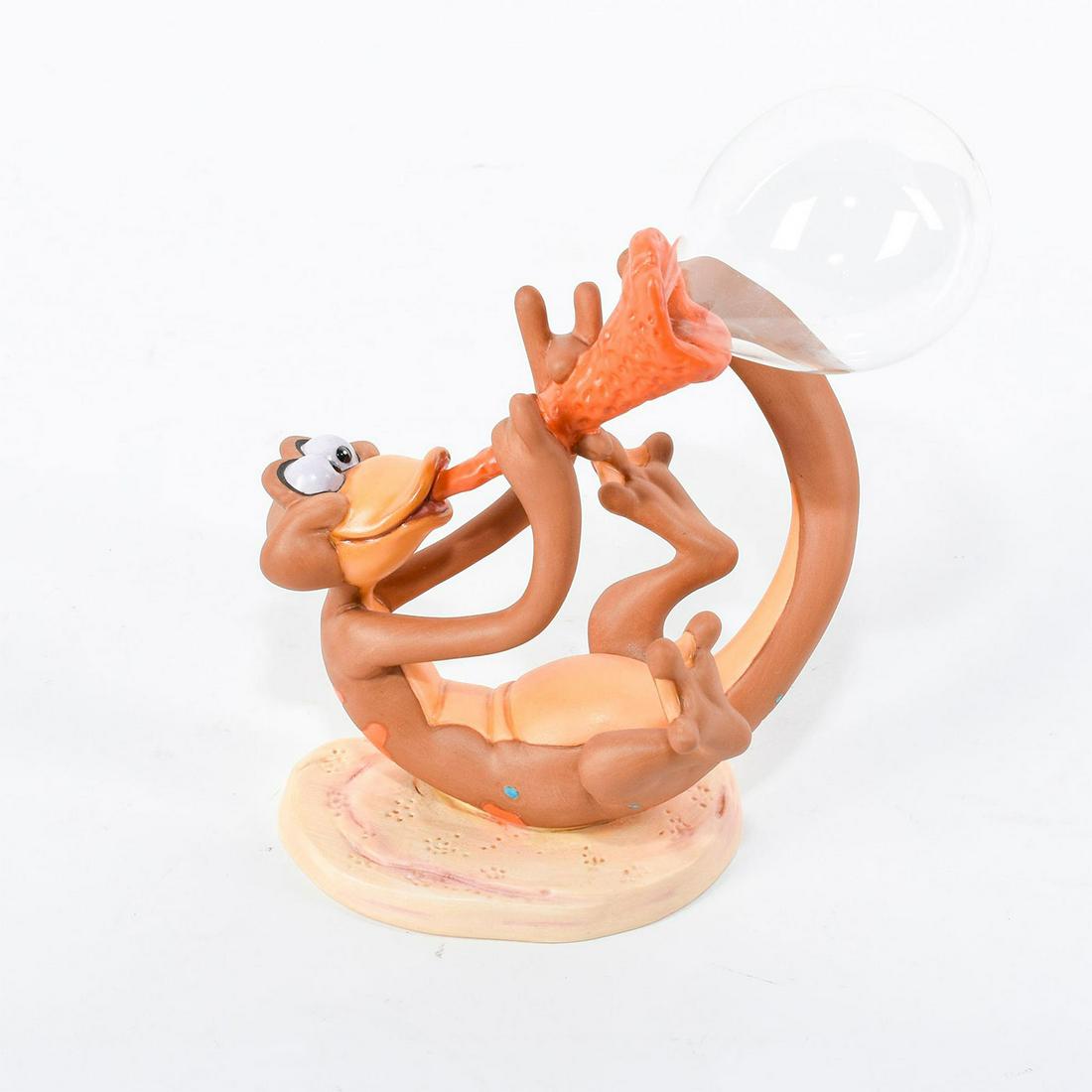 Disney Figurine, Newt's Nautical Note, Little Mermaid: A happy Newt plays his horn as a bubble forms. Newt is seen playing his horn in the song 'Under the Sea' in the film 'The Little Mermaid'. #disney #littlemermaid