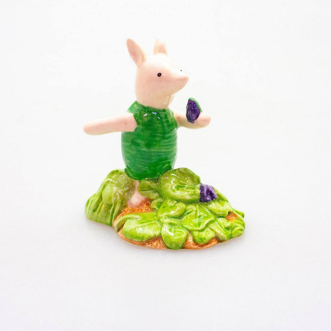 Royal Doulton Figurine, Piglet Picking The Violets WP13: The Winnie The Pooh Collection; Disney Classics. Doulton backstamp.