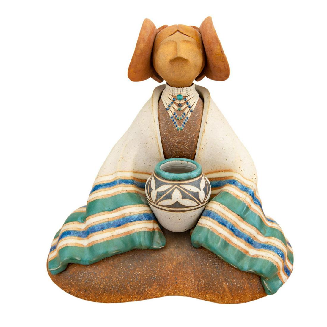 T. L. Slonaker Native American Figure, Hopi Maiden (1 of 5)