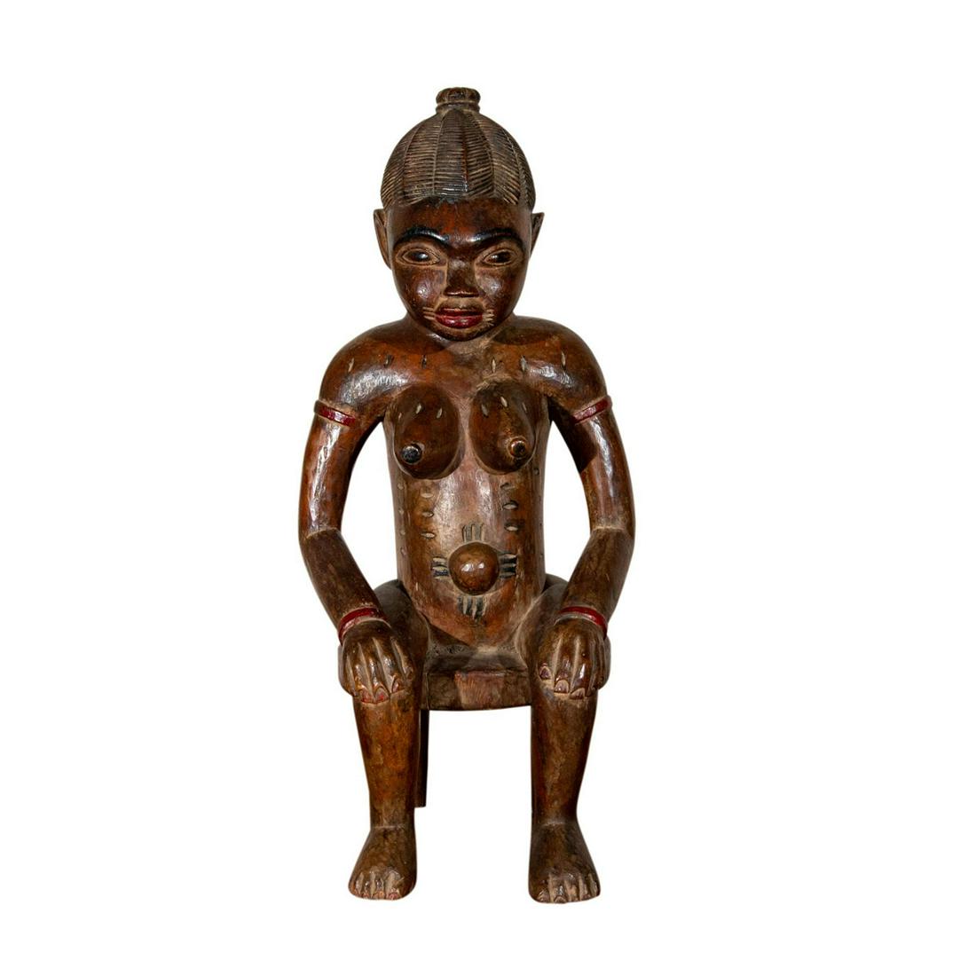 Senufo Maternity Wooden Figure, Ivory Coast (1 of 6)