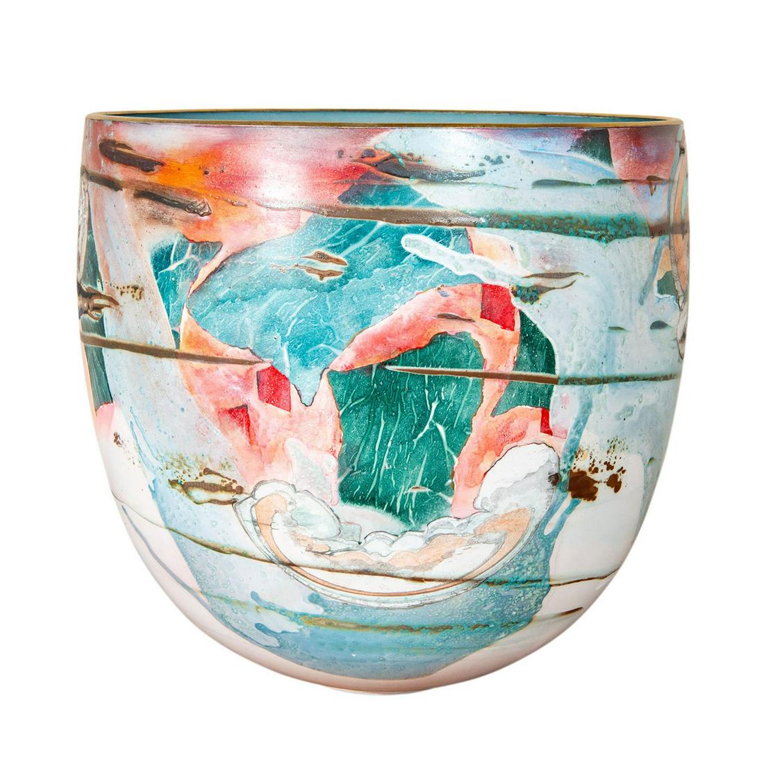 Large Abstract Ceramic Bowl (1 of 7)