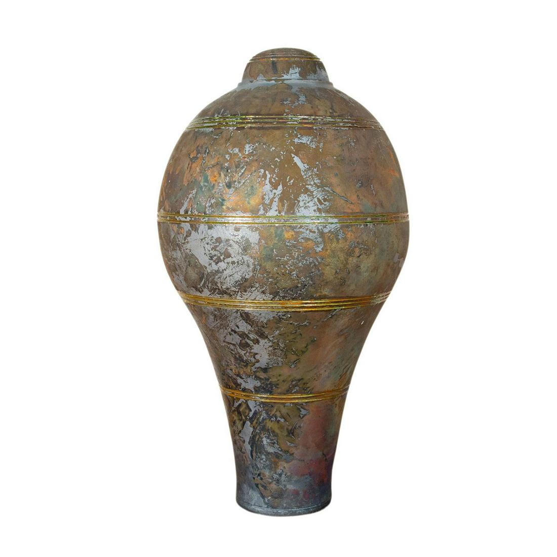 Robert Sunday Raku Ware Pottery Vase (1 of 4)