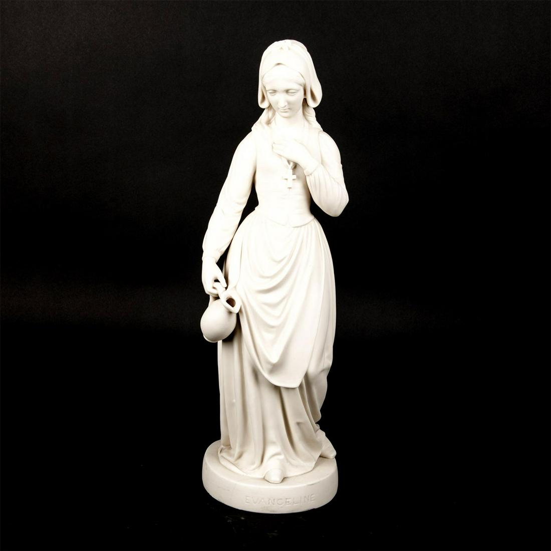 Copeland Parian Porcelain Large Figure, Evangeline (1 of 6)