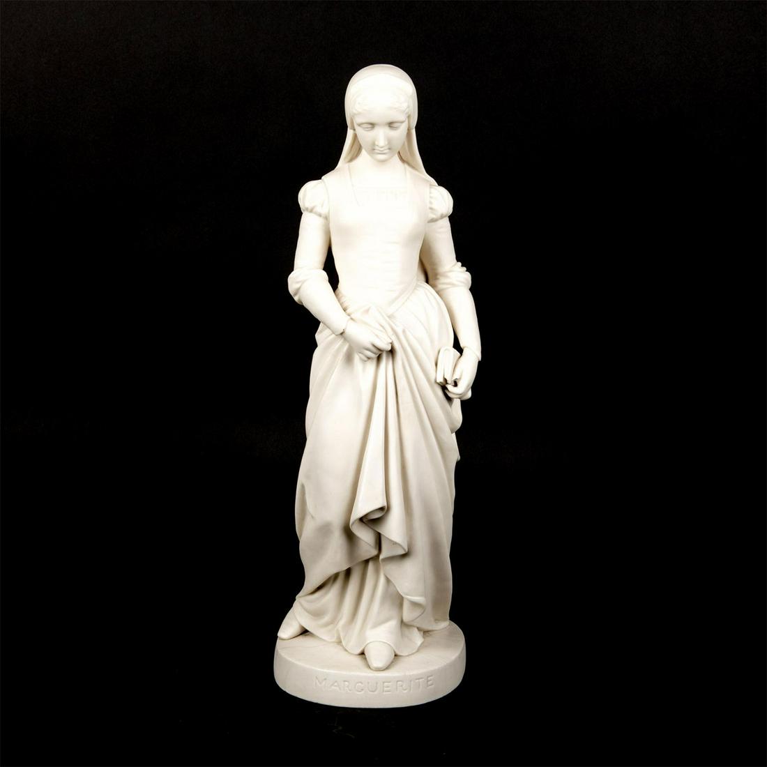 Copeland Parian Porcelain Large Figure, Marguerite (1 of 7)