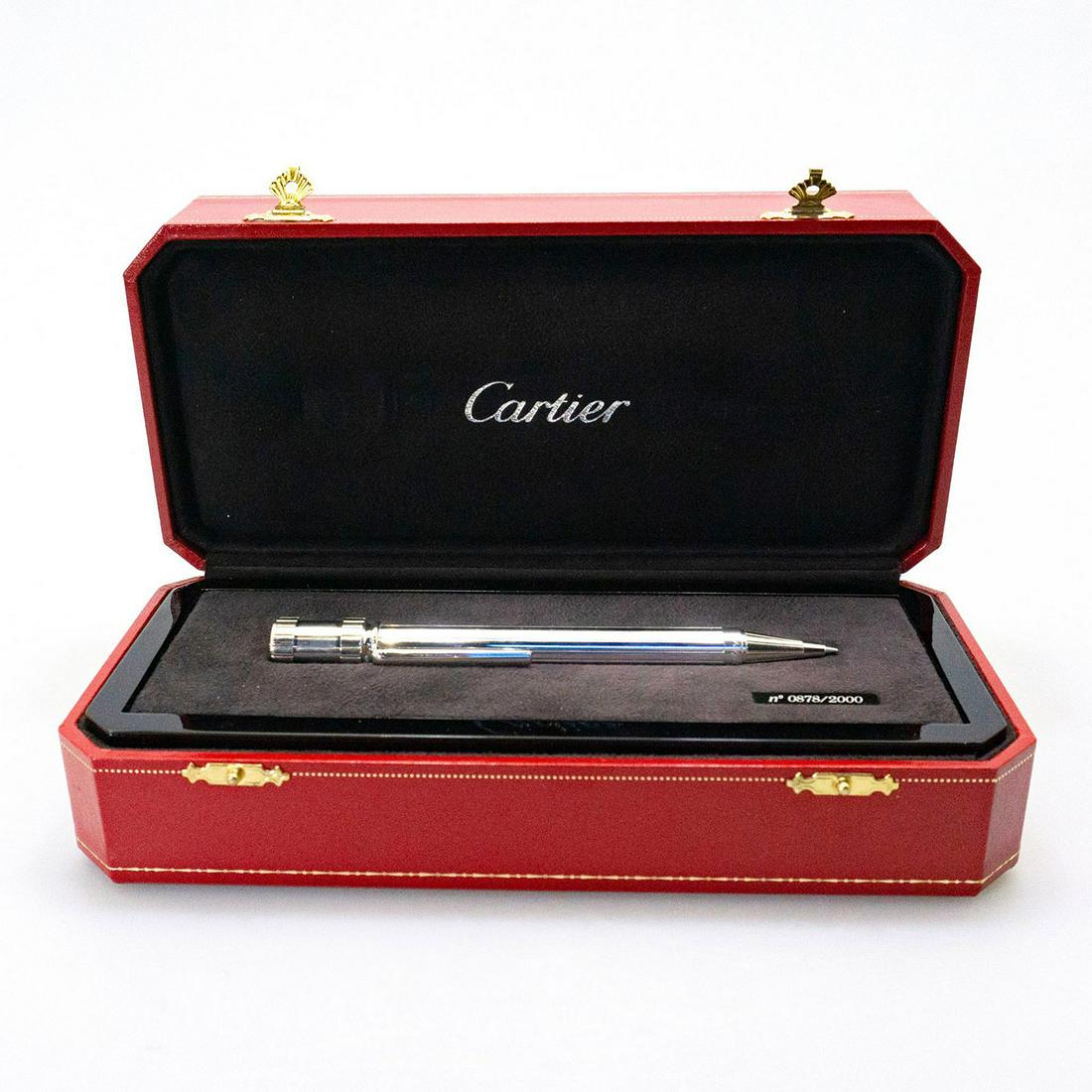 cartier pen with clock