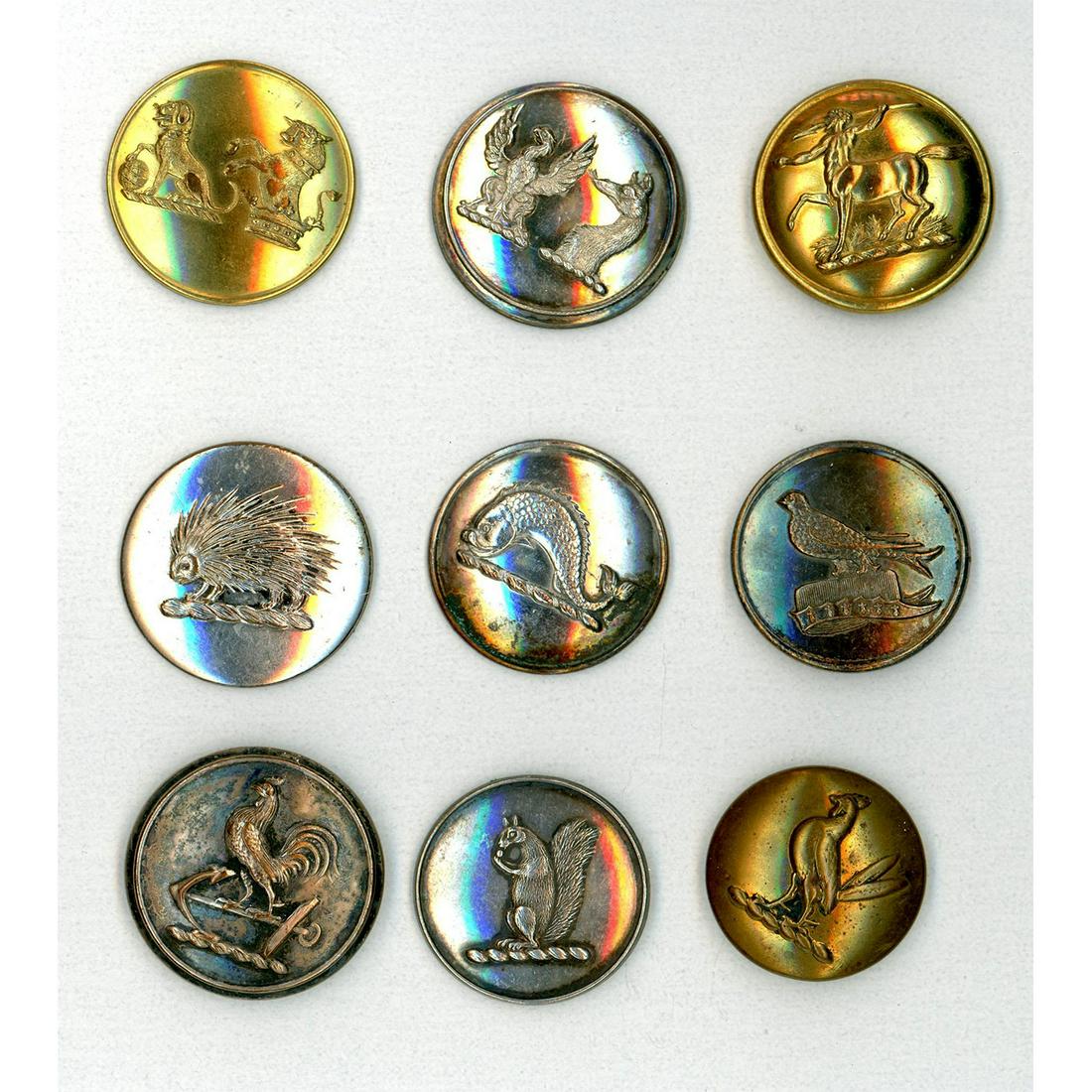 A Small Card Of Division One Livery Crest Buttons (1 of 6)