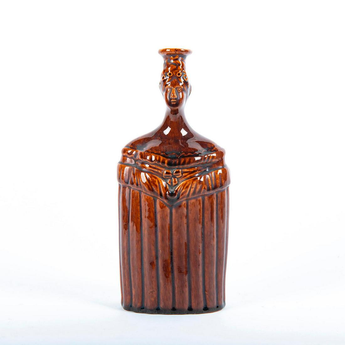 19Th Century English Pottery Reform Flask, Queen (1 of 3)