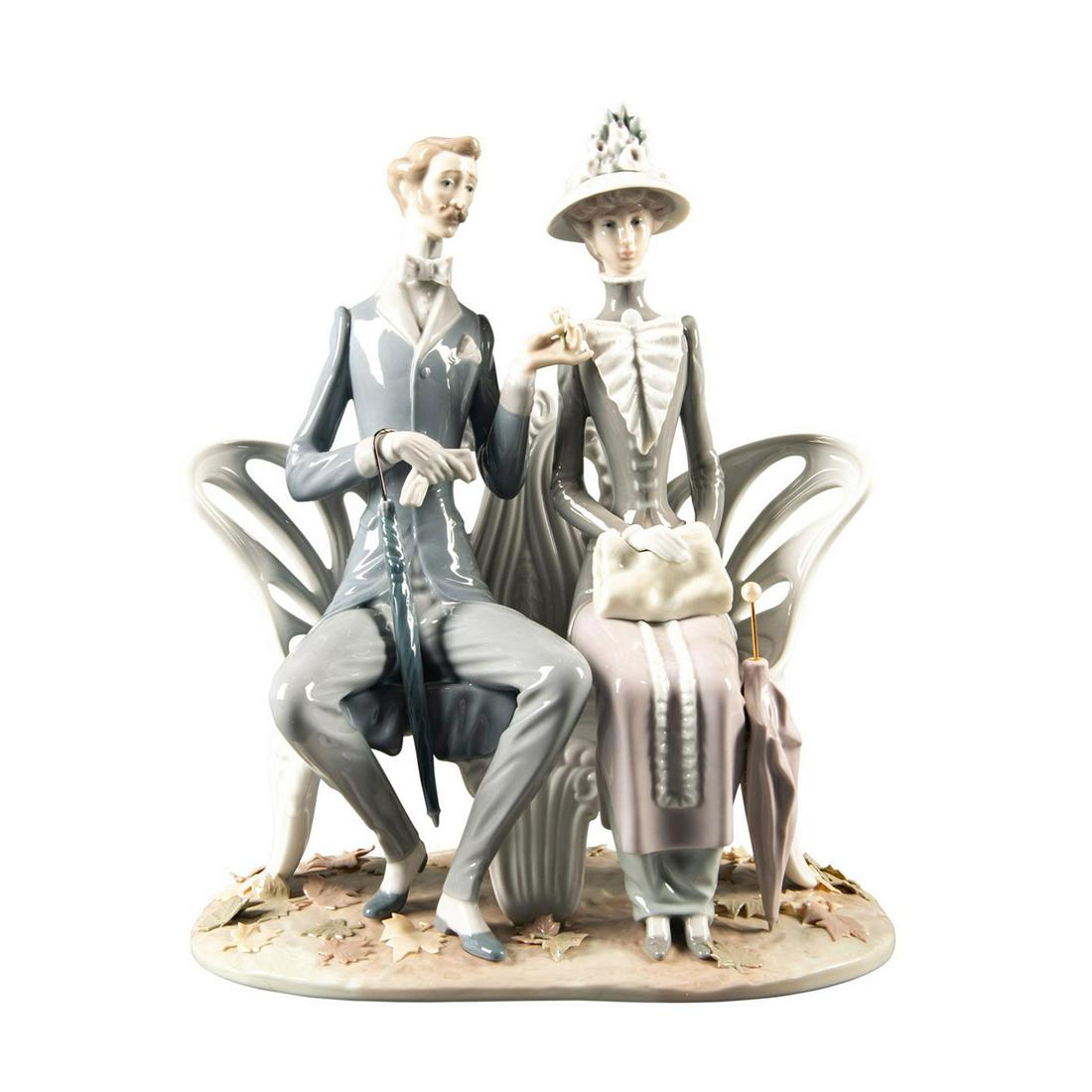 Lladro Large Figural Group, Fall Leaves 01001274 (1 of 4)