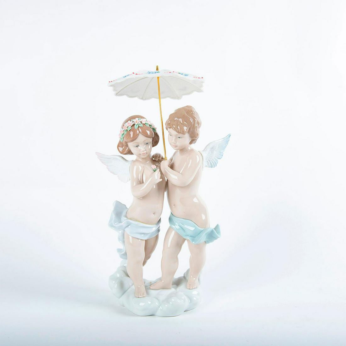 Lladro Porcelain Figurine, Waiting For A Rainbow (1 of 3)