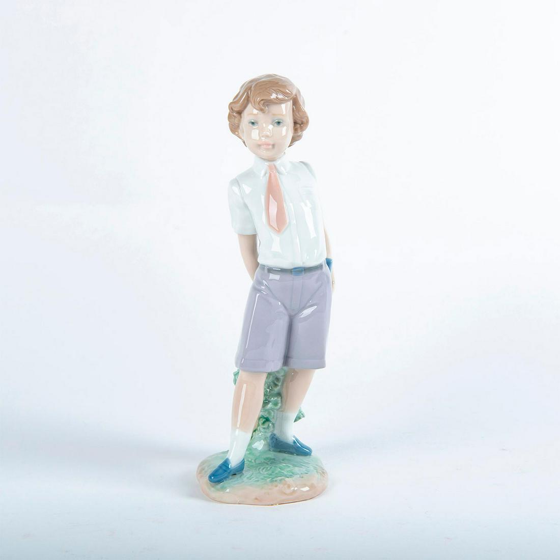 Lladro Porcelain Figurine, Little School Boy 01006813 (1 of 3)