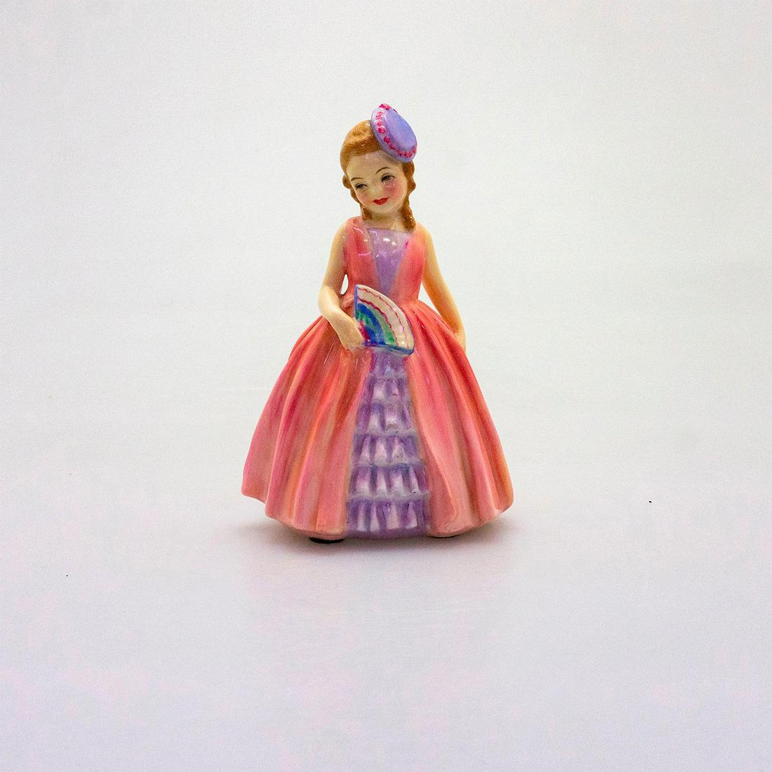 Nana HN1766 - Royal Doulton Figurine: Harradine Child Classics. Doulton backstamp. Artist: Leslie Harradine Issued: 1936 - 1949 Dimensions: 4.75"H Manufacturer: Royal Doulton Country of Origin: England