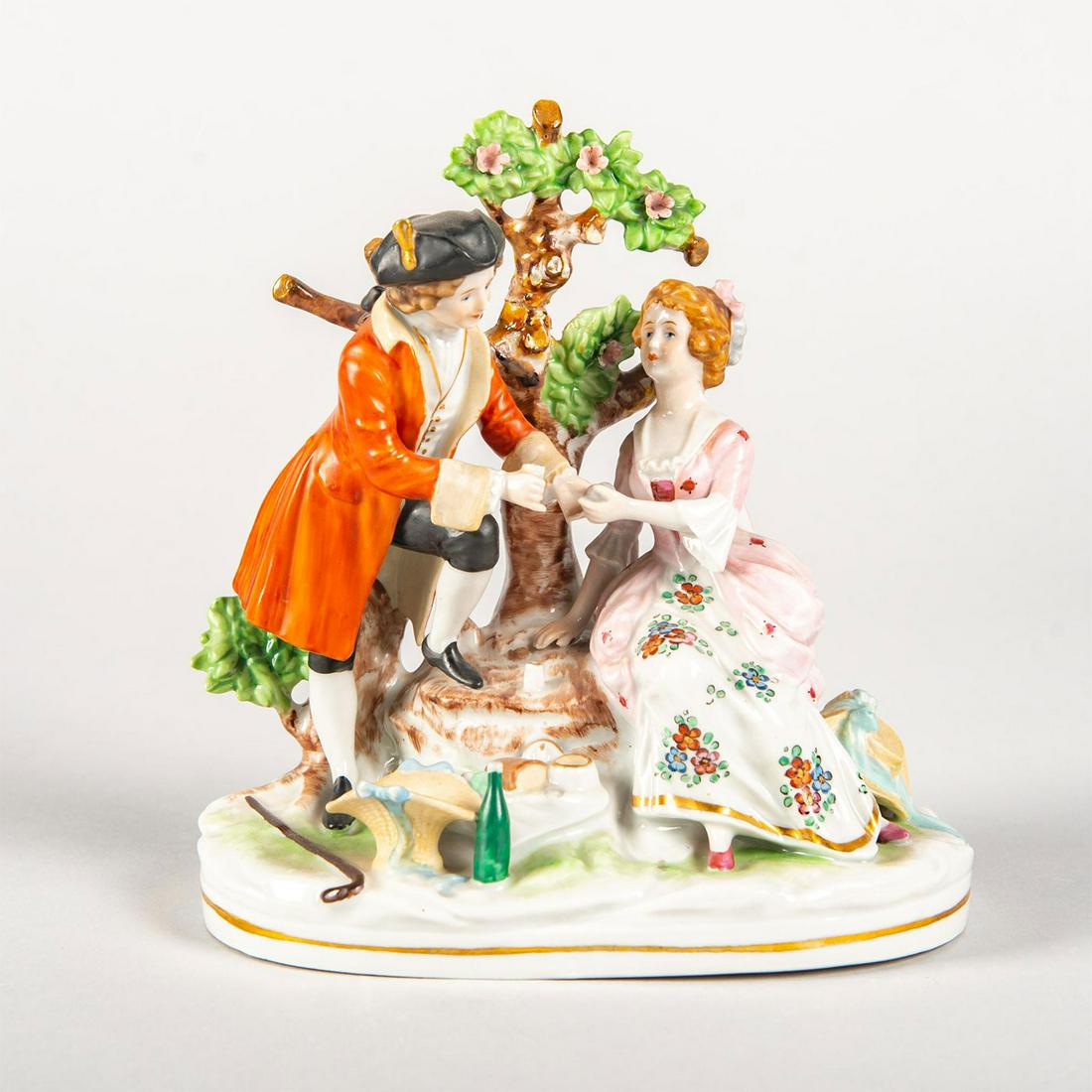 Scheibe Alsbach Porcelain Figure Group, Picnic Day (1 of 3)