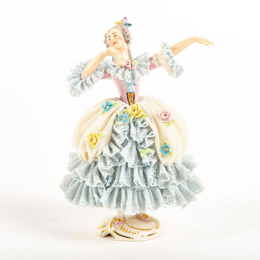 Vintage Muller Volkstedt Figurine, Lady Dancer (1 of 3)
