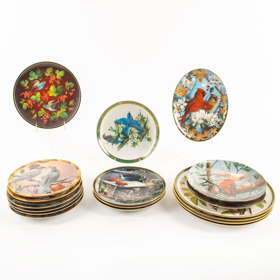 19 Assorted Decorative Bird Plates (1 of 2)