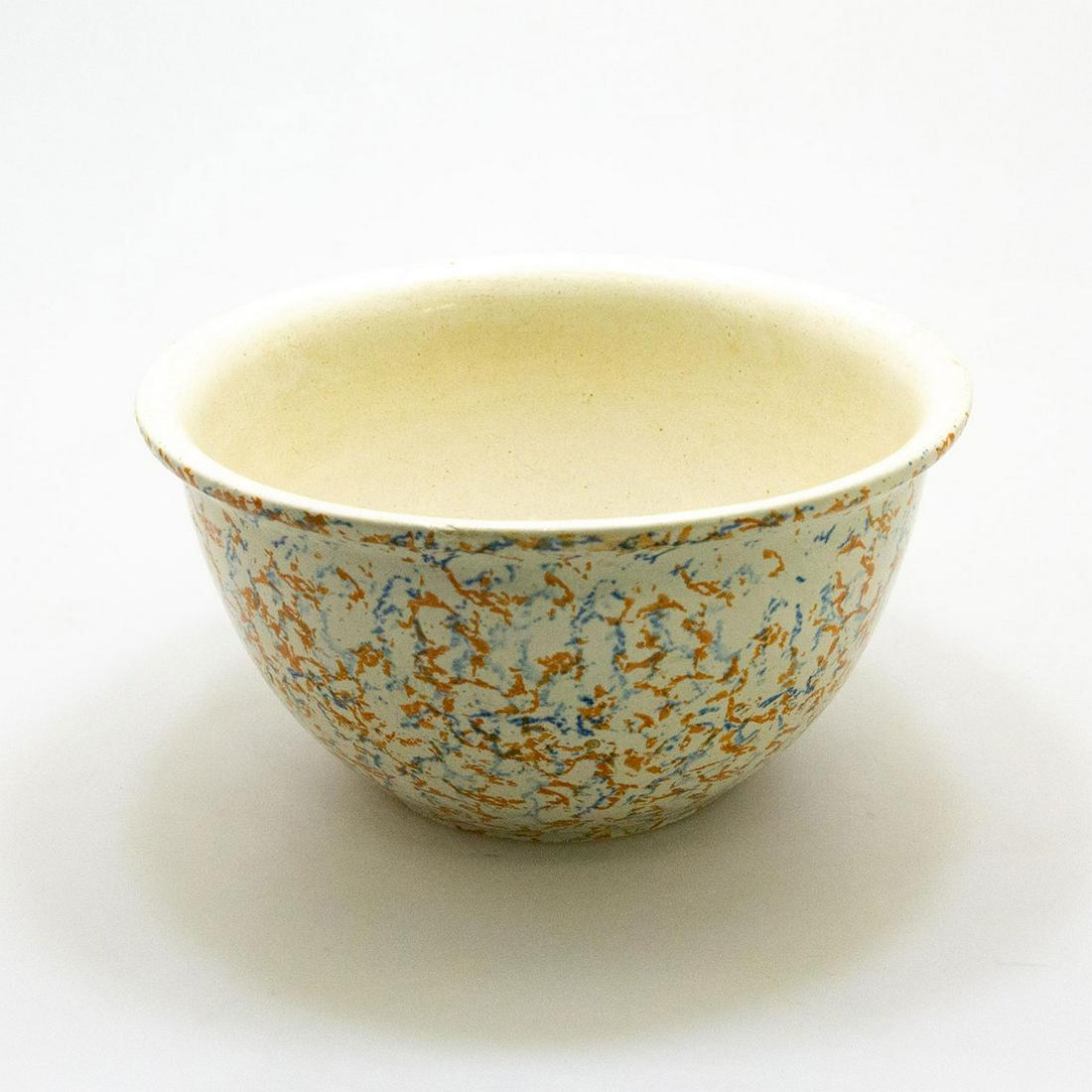 Sponge bowl: Red wing and Minnesota stoneware companies sponge bowl Issued: 1930-1960 Dimensions: 5"H x 9.5" dia. Manufacturer: Red Wing Country of Origin: USA