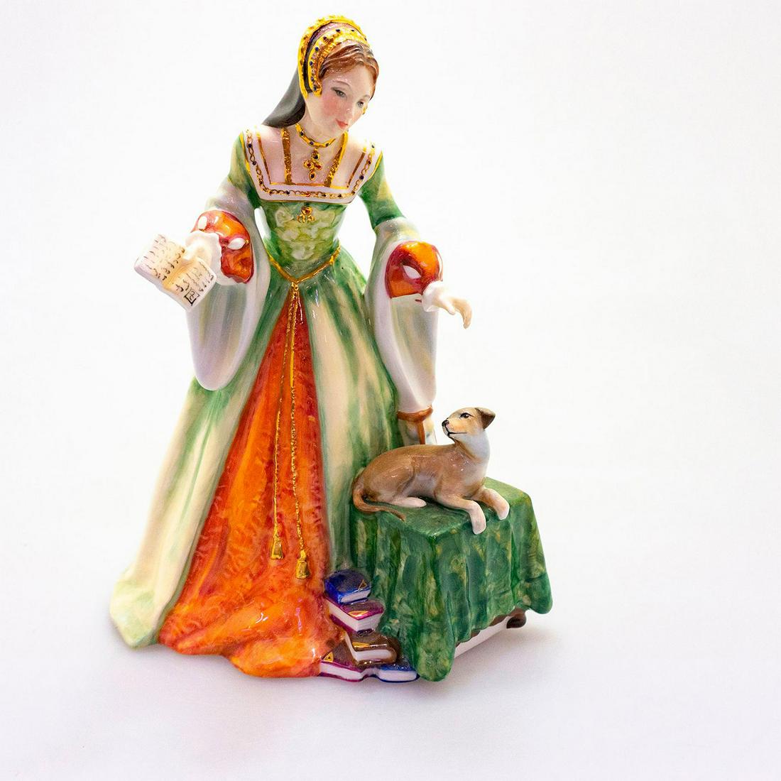 Lady Jane Grey HN3680 - Royal Doulton Figurine: Royal Doulton backstamp. Besides it's lineage of powerful men who ruled entire kingdoms, the House of Tudors included women who made significant contributions to history as well. Royal Doulton has hon