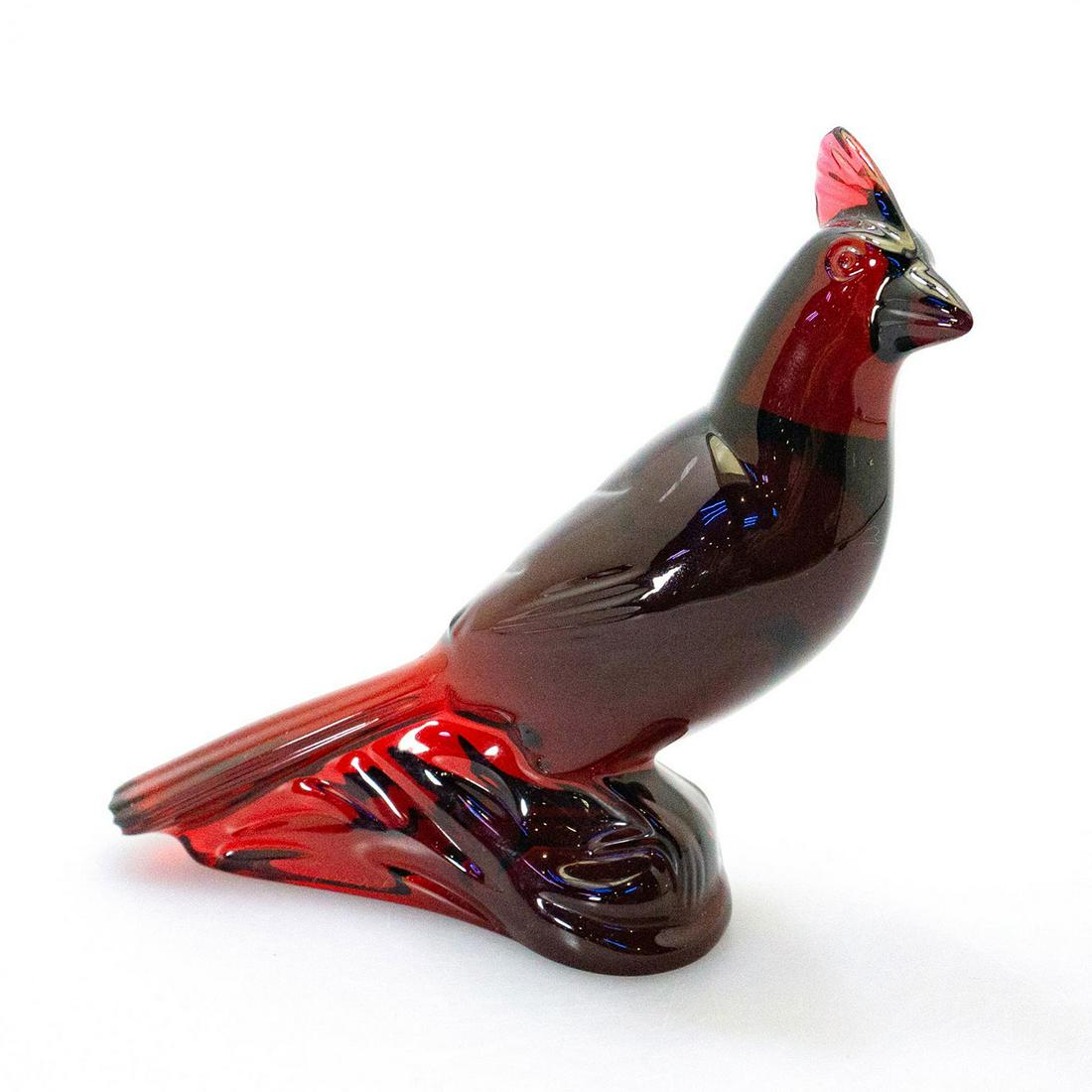 Baccarat French Crystal Male Red Bird Cardinal Figurine (1 of 3)