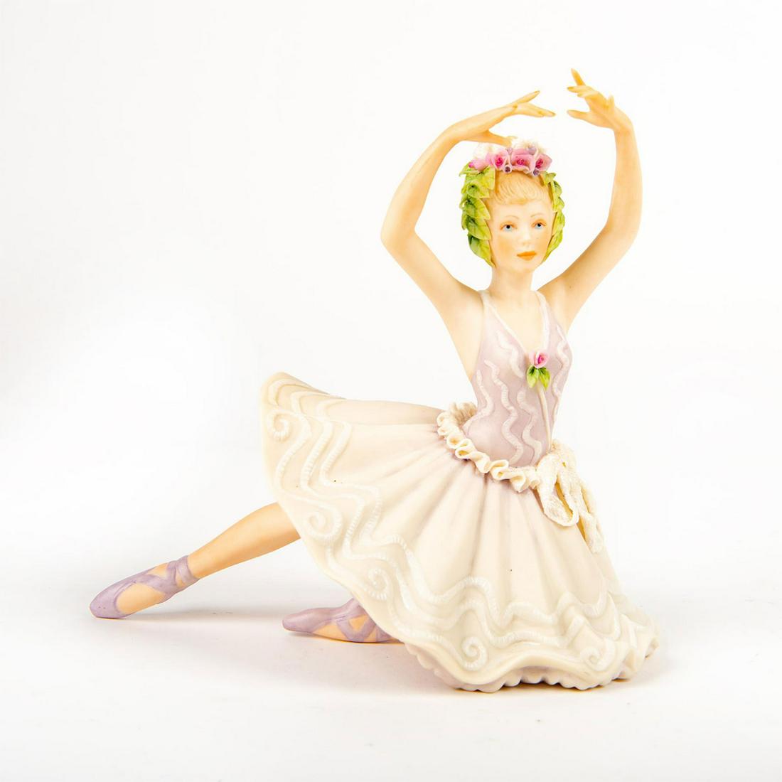 Cylis Porcelain Figurine; Kristina: Matte finish figurine; Young girl ballerina posing; All light colored pastels. Issued: 1982 - 1988 Dimensions: 6.75"H Manufacturer: Cylis Country of Origin: USA