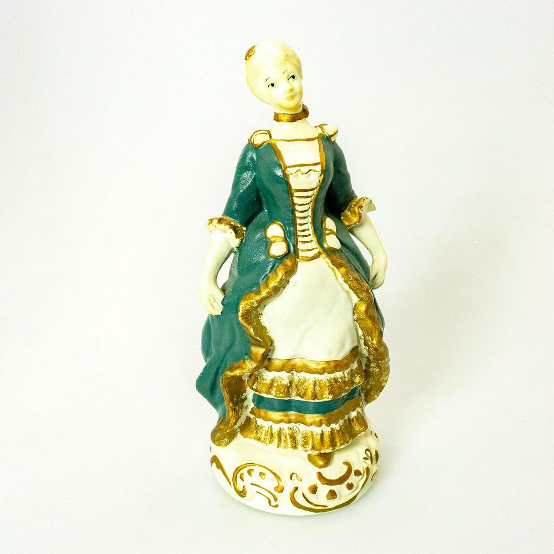 Vintage German-style Ceramic Figurine, Courtly Lady (1 of 3)