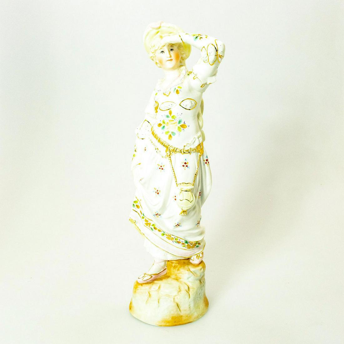 Vintage German-style Porcelain Figurine, Courtly Lady (1 of 5)