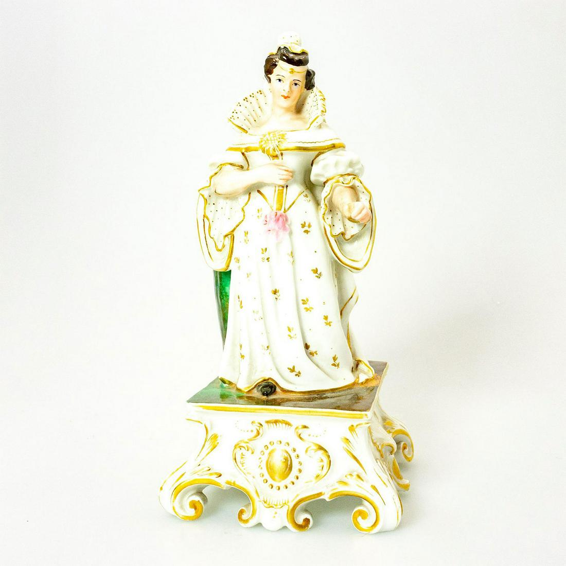 Vintage German-style Porcelain Figurine, Courtly Lady (1 of 4)